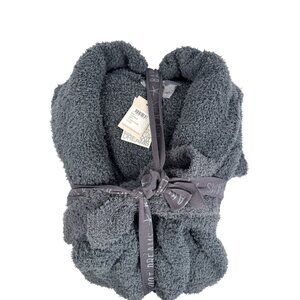 Barefoot Dreams Unisex CozyChic Microfiber Knit Slate Blue Adult Robe Size 3 L